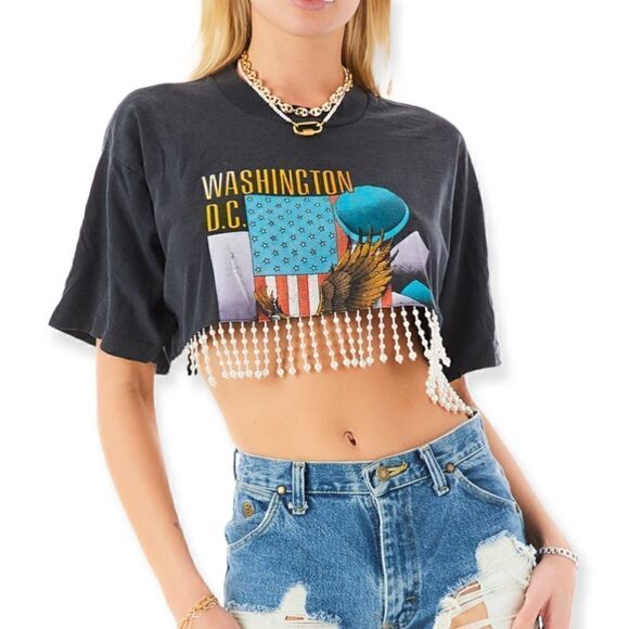 FURST OF A KIND Reworked Vintage Crop Tee 
| Size: OS | - Picture 1 of 6
